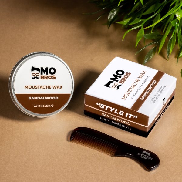Moustache Comb And Wax Combo - 25ml