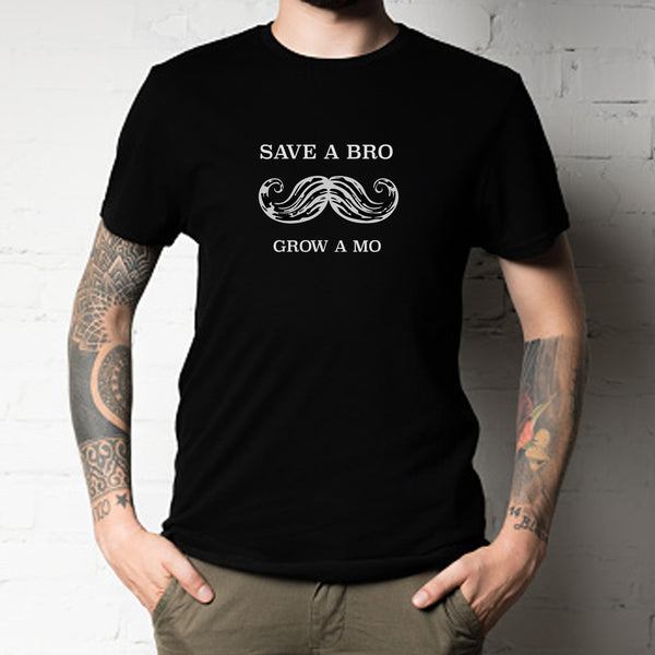 Save a Bro Grow a Mo - T Shirt