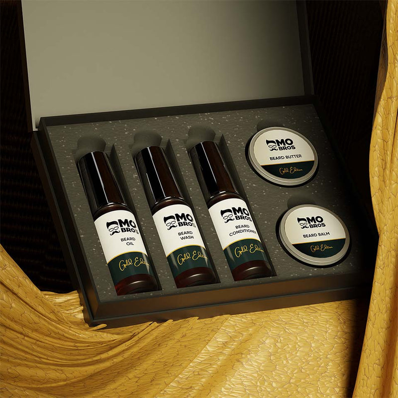 4 STEP BEARD CARE KIT - GOLD EDITION