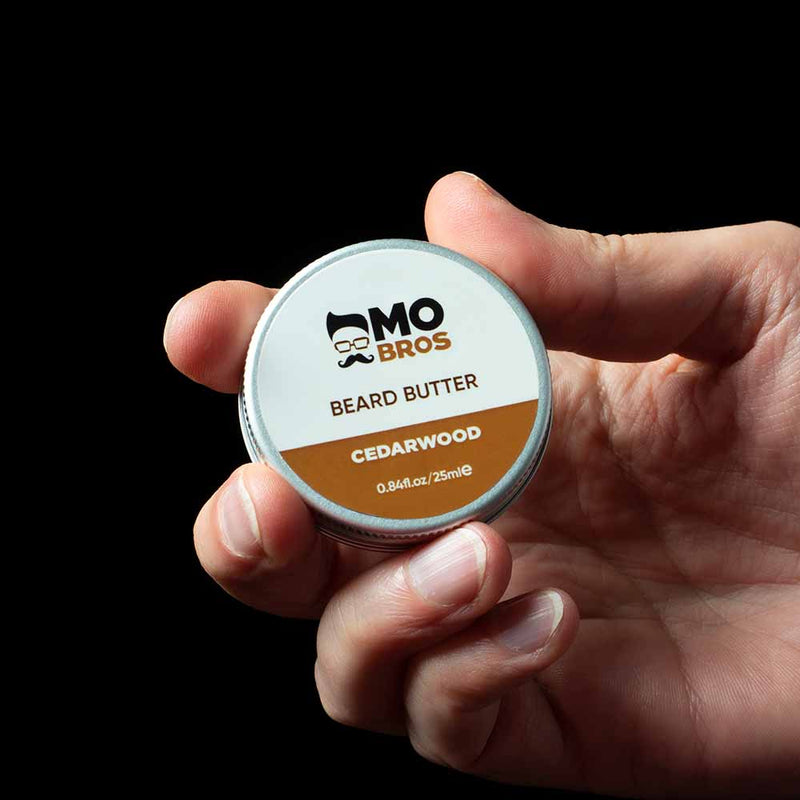 Cedarwood Beard Butter In Hand