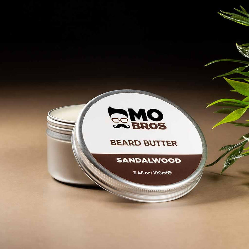 Sandalwood 100ml Beard Butter Open Tin