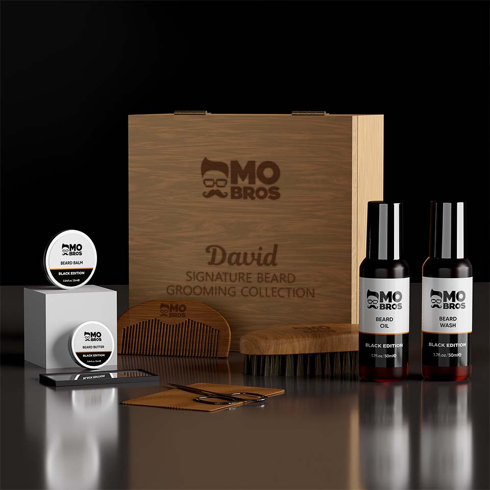 Beard Growth Kit | Personalised Grooming Gift Set For Men – Mo Bro's