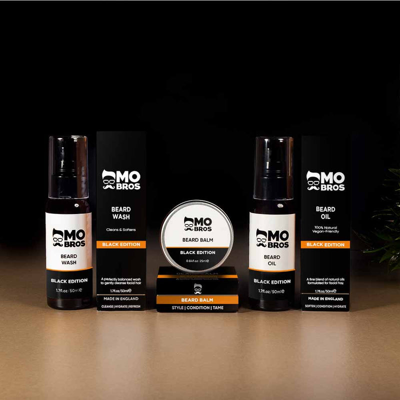 Beard Oil + Balm + Wash Hydration Trio