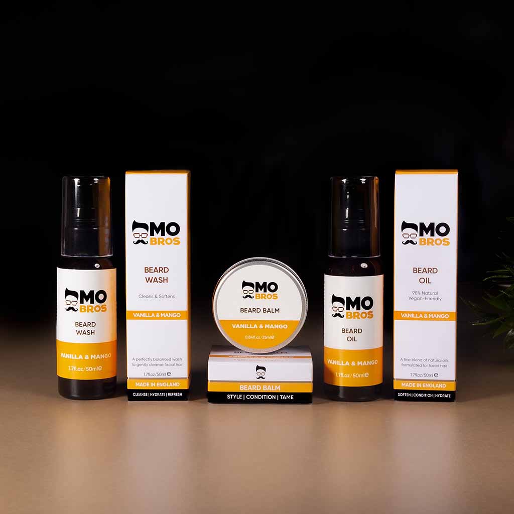 Beard Oil + Balm + Wash Hydration Trio - Black Cherry