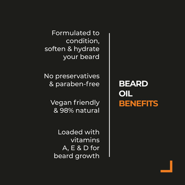 Beard Oil 50ml Benefits