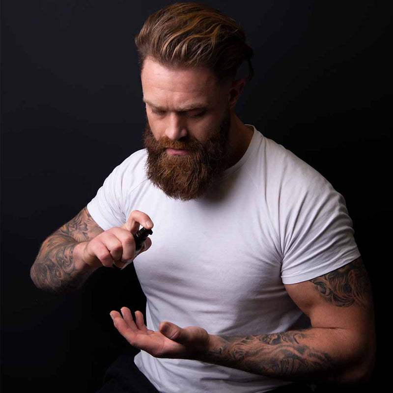 100ml Beard Oil In Use