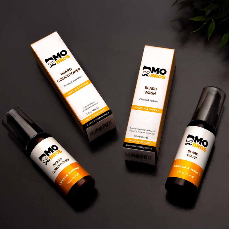 Vanilla and Mango Beard Wash and Conditioner Set