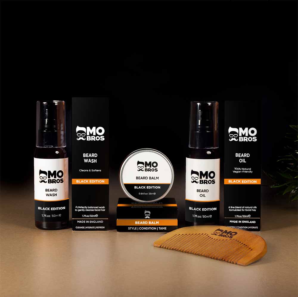 Beard Oil + Balm + Wash + Comb Beardsmans Pack