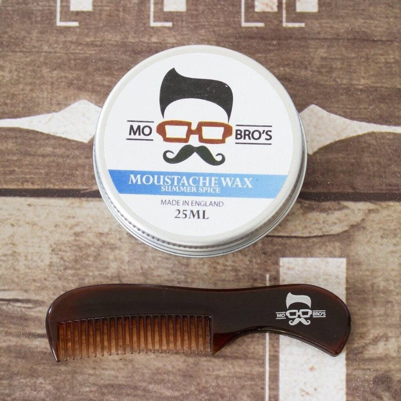 Moustache Comb and Wax Summer Spice