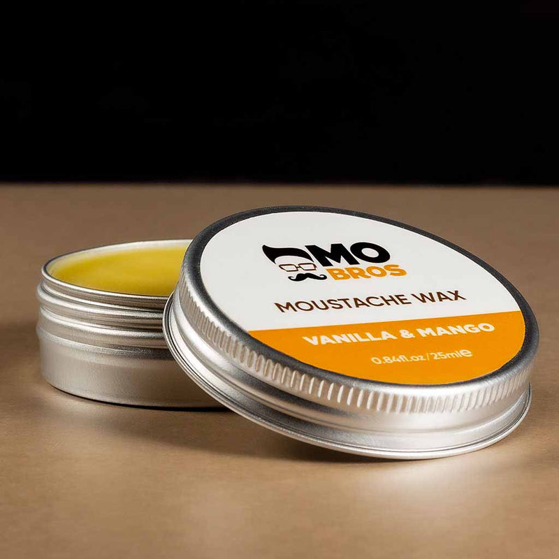 Moustache Wax Vanilla and Mango Open Tin